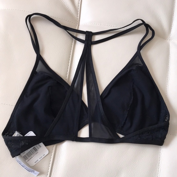 NWT BLACK FREE PEOPLE INTIMATELY BRALETTE XS - Picture 5 of 8